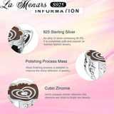 Coffee Beads 925 Silver Charms for Women Bracelet Gift