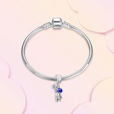 Star Moon Charms Sterling Silver Bead for Bracelet DIY Making