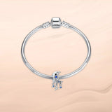 Star Moon Charms Sterling Silver Bead for Bracelet DIY Making