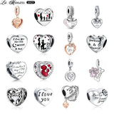 925 Sterling Silver Wife Charm for Bracelet Bangle Beads