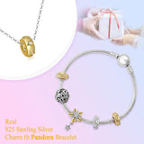 925 Silver Bracelet with Zircon Stars