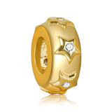 925 Silver Bracelet with Zircon Stars