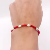 Red Thread 925 Sterling Silver Bracelet Women Rope Red Thread Bracelets