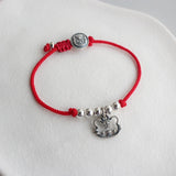 Tiger Red Thread 925 Silver Bracelet Women Rope Red Thread Bracelet