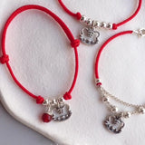 Tiger Red Thread 925 Silver Bracelet Women Rope Red Thread Bracelet