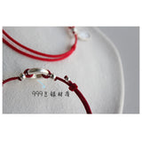 Red Thread Silver 990 Bracelet Women Rope Red Thread Bracelets For Women