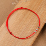 925 Sterling Silver Bracelet Thread String Rope Bracelet For Women