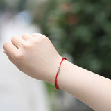 925 Sterling Silver Bracelet Thread String Rope Bracelet For Women