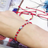 Silver Bead Thread For Hand 990 Sterling Silver Bracelet String Rope Women