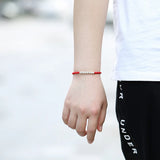 925 Sterling Silver Bracelet Red String Rope Bracelet For Women