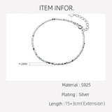 925 Sterling Silver Women's Bracelet - Stylish Irregular Design