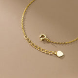925 Sterling Silver Small Heart Bracelet for Women Fine Jewelry