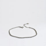 Fine Silver 925 Jewelry Bracelet Women Beads Chain Minimalist Bracelets