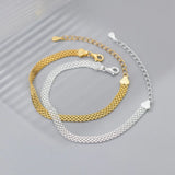 925 Silver Geometric Weaving Bracelet for Women