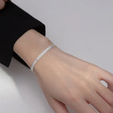 925 Silver Geometric Weaving Bracelet for Women