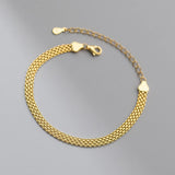925 Silver Geometric Weaving Bracelet for Women