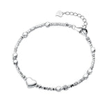 925 Sterling Silver Irregular Bracelet for Women