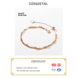 Waterwave Silver 925 Chain Bracelet for Women Girls