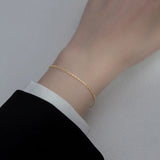 925 Sterling Silver Bead Bracelet for Women