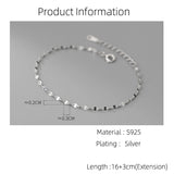 925 Sterling Silver Lip Chain Bracelet for Women Fine Jewelry