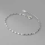 925 Sterling Silver Lip Chain Bracelet for Women Fine Jewelry