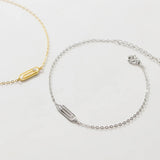 925 Sterling Silver Circle Bracelet for Women 3.5cm Paper Clip Design