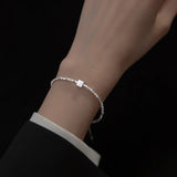Irregular Bracelets For Women 925 Sterling Silver Retro Hexagon Women's Bracelet