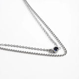 925 Sterling Silver Double Chain Ball Jewelry Bracelet For Women
