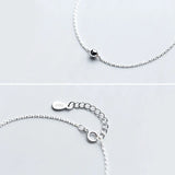 925 Sterling Silver Bead Chain Bracelet for Women Girls