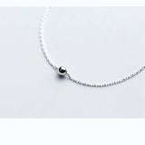 925 Sterling Silver Bead Chain Bracelet for Women Girls