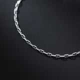 925 Sterling Silver Women's Hollow Chain Bracelet