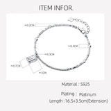 925 Sterling Silver Hexagon Bracelet For Women