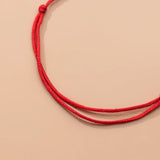 17-26cm Red Thread 925 Silver Bracelet for Women