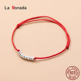 17-26cm Red Thread 925 Silver Bracelet for Women