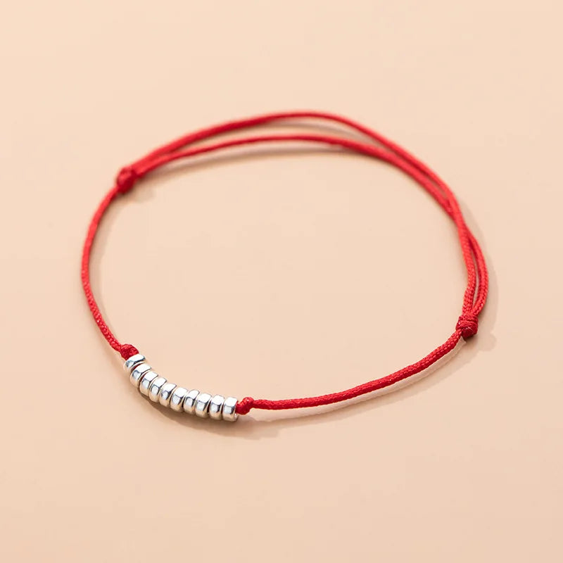 17-26cm Red Thread 925 Silver Bracelet for Women