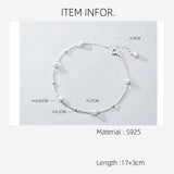 925 Sterling Silver Women's Bracelet with Pearl