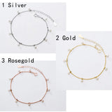 925 Silver Pearl Bracelet for Women Girls, 17+4cm Hand Chain Jewelry