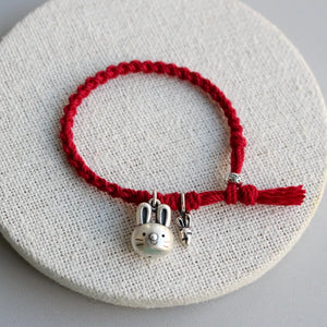 999 Pure Silver Rope Bracelets for Women Girls