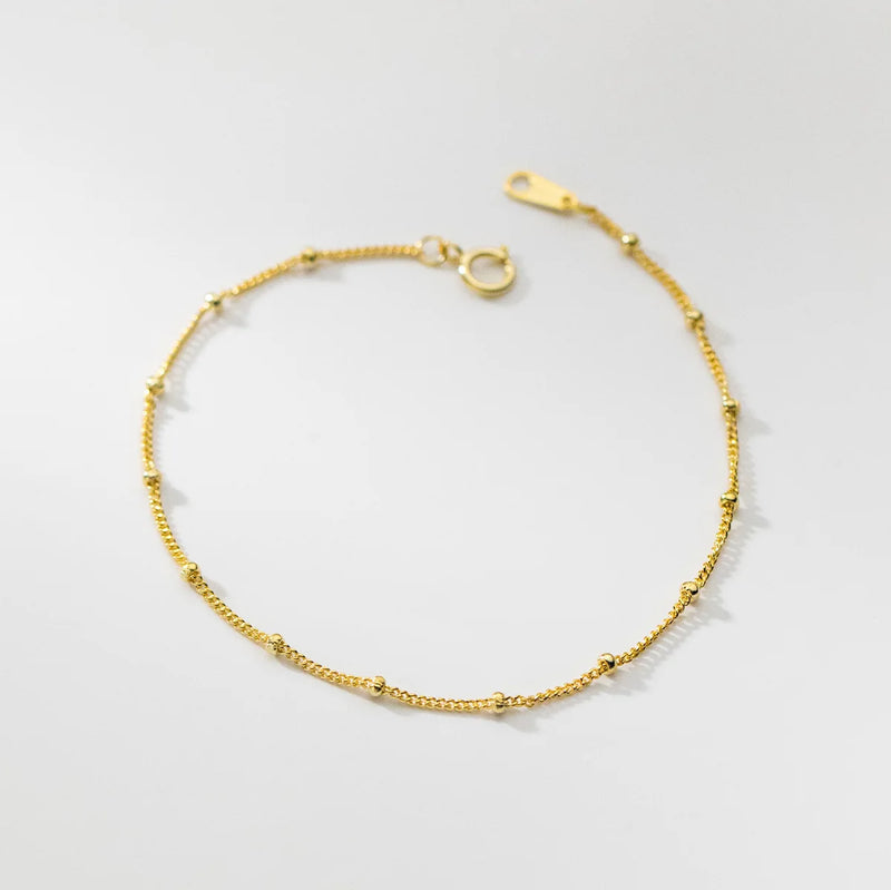 925 Sterling Silver Women's Bead Bracelet