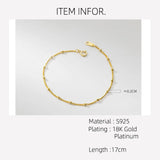 925 Sterling Silver Women's Bead Bracelet