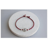 925 Silver Bracelet Women Red Thread Bamboo Handmade Rope Bracelet