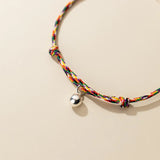 925 Silver Bracelet Women Red Thread Hand Bead