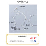925 Silver Star Bracelet for Women Girls