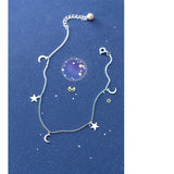 925 Silver Star Bracelet for Women Girls