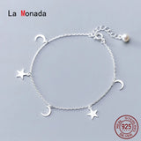 925 Silver Star Bracelet for Women Girls