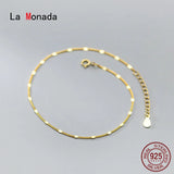 21cm+3.5cm Fine Silver 925 Long Bracelet Minimalist for Women