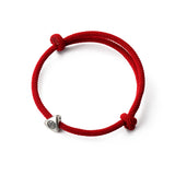 925 Silver Triangle Red Rope Bracelet Student Jewelry