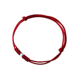 Red Thread 925 Silver Bracelet Women Geometry Bead Hand
