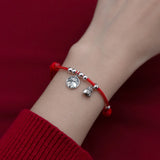 Tiger Lucky Red Thread 925 Silver Bracelet for Women Rope Red Thread Bracelet