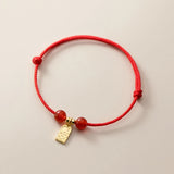 925 Silver Chinese Red Rope Bracelets Bless Red Thread String Jewelry
